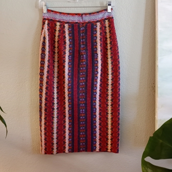Anthropologie Maeve Marala Bohemian Hippie Arsty Batik Print Lightweight Skirt - Picture 4 of 5
